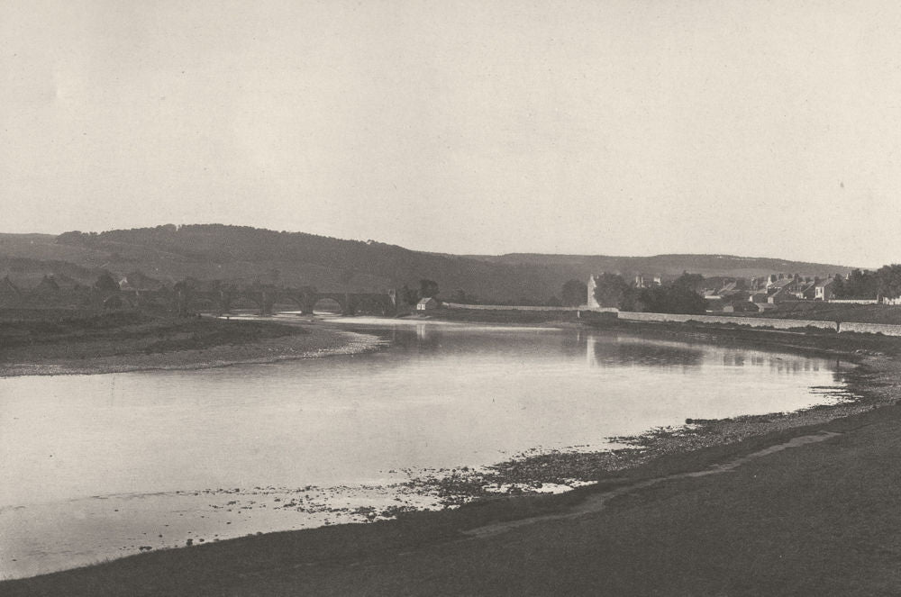 SCOTLAND. Bridge of Dee, Aberdeen 1901 old antique vintage print picture